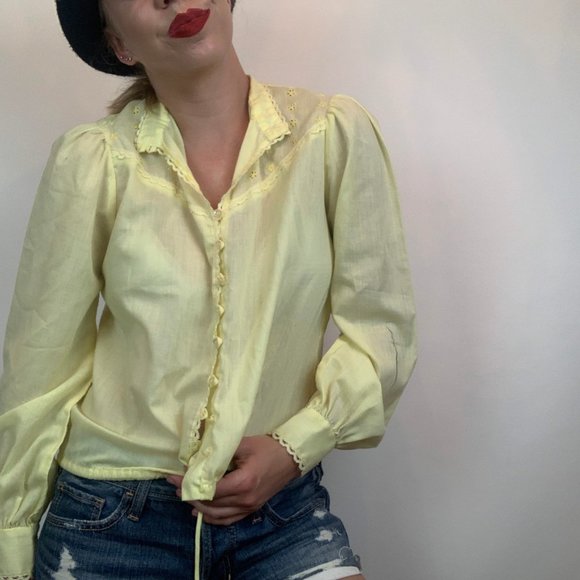 Yellow vintage shirt - Picture 3 of 7